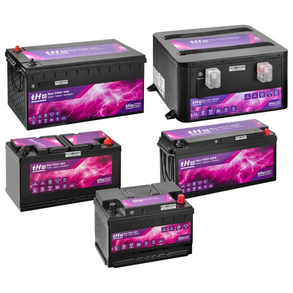 Lithium Batterie Premium LiFePO₄ tHE BatPro 120, 12,8 V, 120 Ah