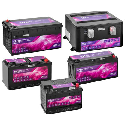 Lithium Batterie Premium LiFePO₄ tHE BatPro 120, 12,8 V, 120 Ah