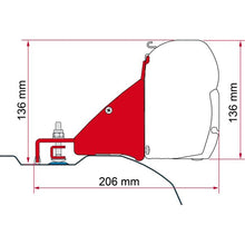 Markisenadapter Kit Ducato/Jumper/Boxer High Roof L3H2 für F43, F45, F45s