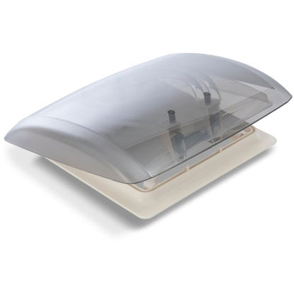 Dachhaube VisionVent S eco mit Fliegengitter und Verdunkelung, cremeweiß