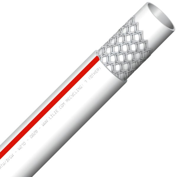 Trinkwasserschlauch WeißGELB warm, 10 x 18 mm