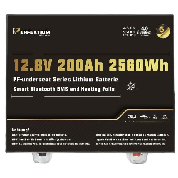 Lithium Batterie PF-Underseat-12 mit Heizung, 100 Ah
