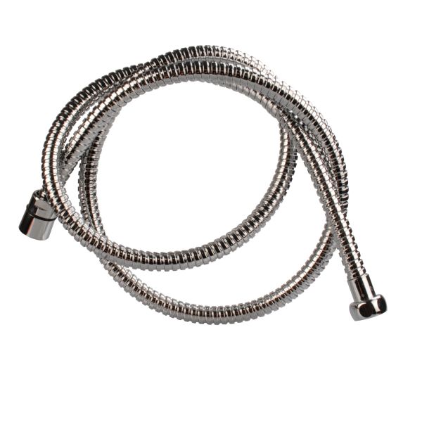 Brauseschlauch chrom, ⅜" × ½"
