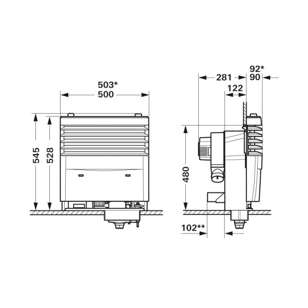 Heizung Truma S 3004 ohne Verkleidung