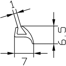 Unterlegprofil weiß 8 mm, 25 m für Knaus