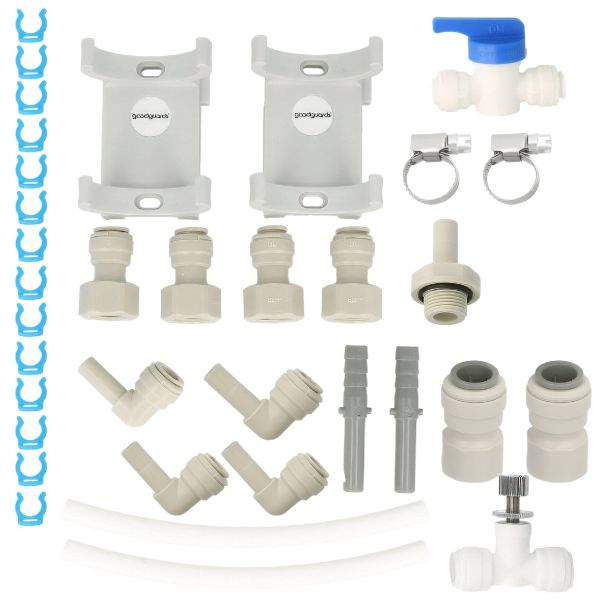 Installations-Set für Trinkwasseraufbereitung L (UV/Aktivkohle/Kalk)