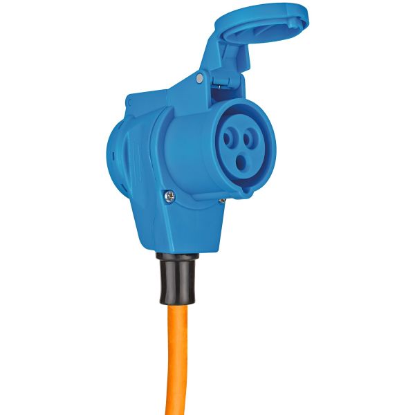 Verlängerungskabel Camping CEE-CEE/Schuko, 1,5 m orange