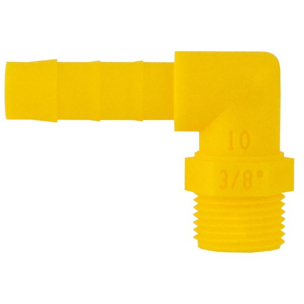 Einschraubtülle WeißGELB 90° ½", ø 10 mm