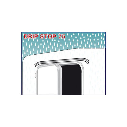 Regenrinne Drip Stop, weiß, 75 cm