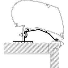 Caravan Roof Adapter zu TO Serie 6 und 9, 1 m