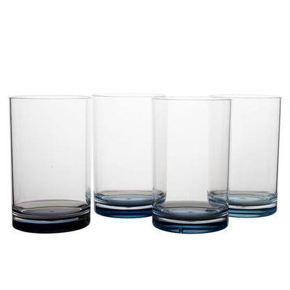 Trinkgläser, blau, Longdrink