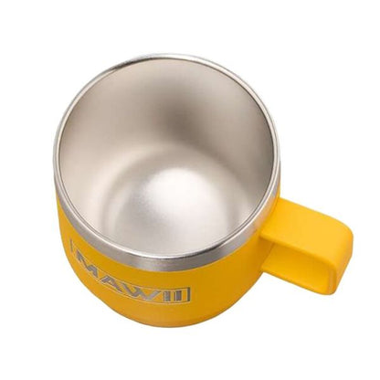 Edelstahl Espresso Tasse mit Henkel, 177 ml, schwarz