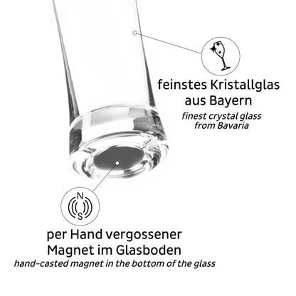 Magnet-Kristallgläser, Bierglas