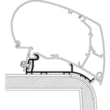 Roof Adapter für Eriba Nova Wohnwagen 2013 zu TO Serie 6 und 9, 4 m