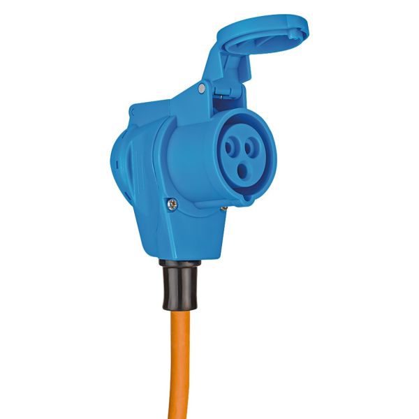 Verlängerungskabel Camping CEE-CEE/Schuko, 1,5 m orange