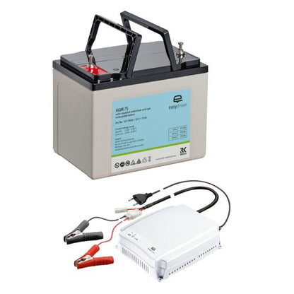 Batterie- und Ladegerät-Set für Rangierantriebe Energie-Paket