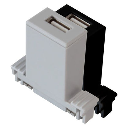 USB-Steckdose, silber