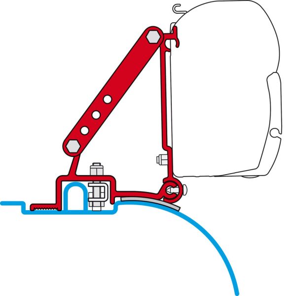 Markisenadapter Fiat Ducato (High Roof) für F45