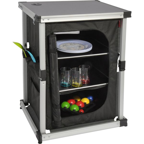 Campingschrank, dunkelgrau, Corner Cabinet