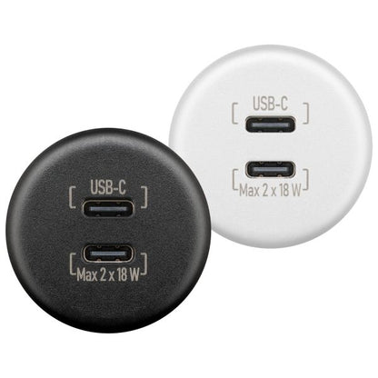 Einbauladegerät Dual USB-C 18 W