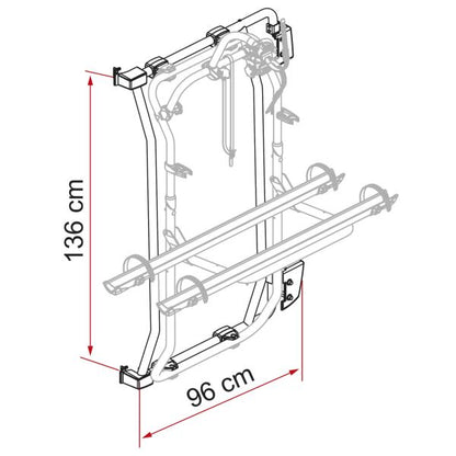 Kit Frame Carry-Bike Frame für Fiat Ducato X250/X290, silber
