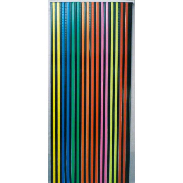Streifenvorhang, bunt