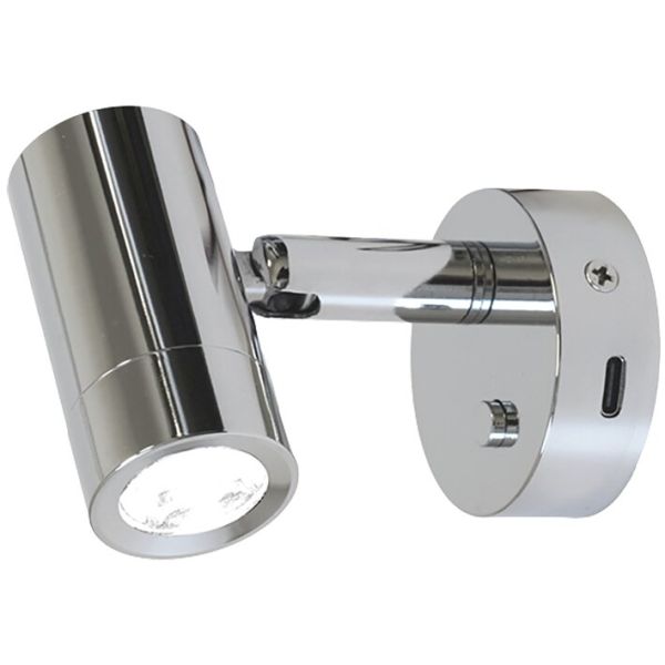 Aufbauspot Mini Tube D4, Power LED, USB-C, mit Schalter