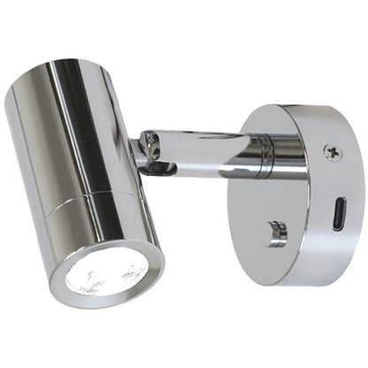 Aufbauspot Mini Tube D4, Power LED, USB-C, mit Schalter