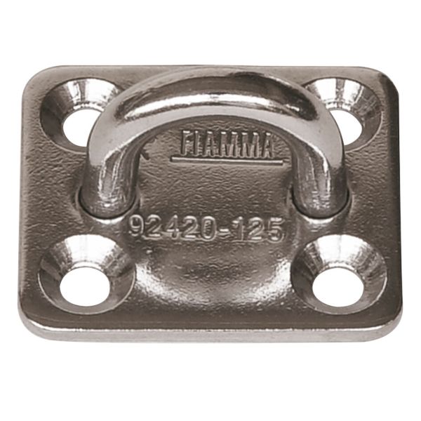 Edelstahlhaken Kit Square Plates, 4er-Set