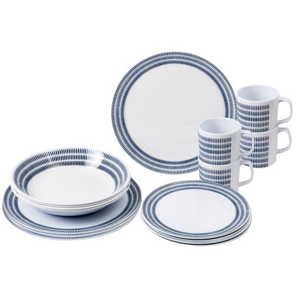 Geschirrset Bluebay