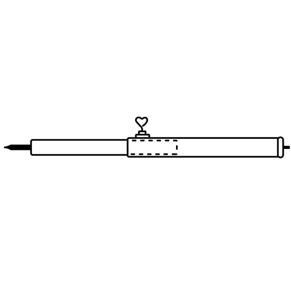 Aufstellstange Stahl variabel, 200 cm, 19 mm
