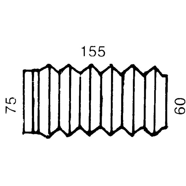 Faltenbalg Hahn 155