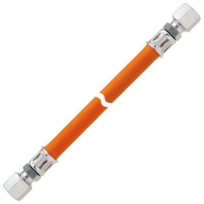 Gas-Hochdruckschlauchleitung 10 bar bds. RVS 8 x 750