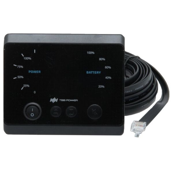 Batterieanzeige inkl. Fernschalter & 5 m Kabel für M12