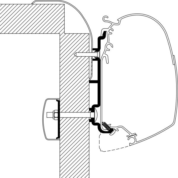 Adapter Frankia für TO Serie 5 und 8, 4 m