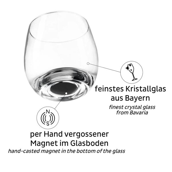 Magnet-Kristallgläser, Bierglas