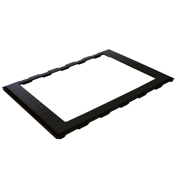 Adapterrahmen, hinten, 700 x 500 mm, schwarz