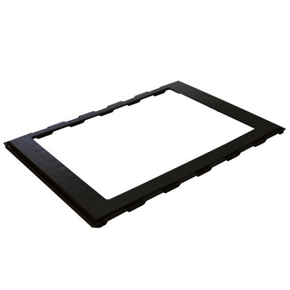 Adapterrahmen, hinten, 700 x 500 mm, schwarz