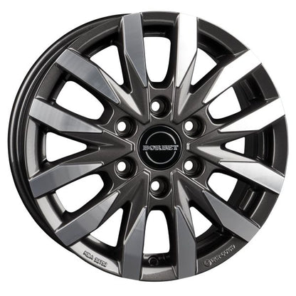 Aluminiumfelge CW6 für MB Sprinter ab Baujahr 2006/04 mit Front-/Heck Antrieb, black matt, 6,5 x 16"