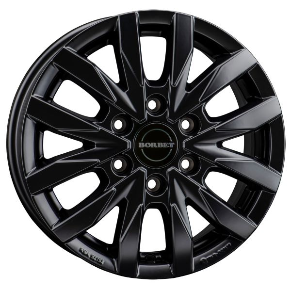Aluminiumfelge CW6 für MB Sprinter ab Baujahr 2006/04 mit Front-/Heck Antrieb, black matt, 6,5 x 16"