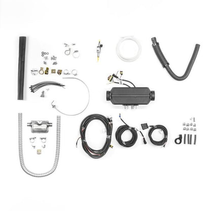 Warmduscher-Set mit 2 kW Standheizung und Therme, 12 V, 230 V